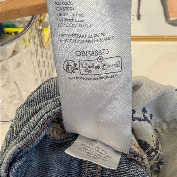 WE THE FREE Baggy High Rise Jeans Medium Wash Size 29 - Picture 10 of 10